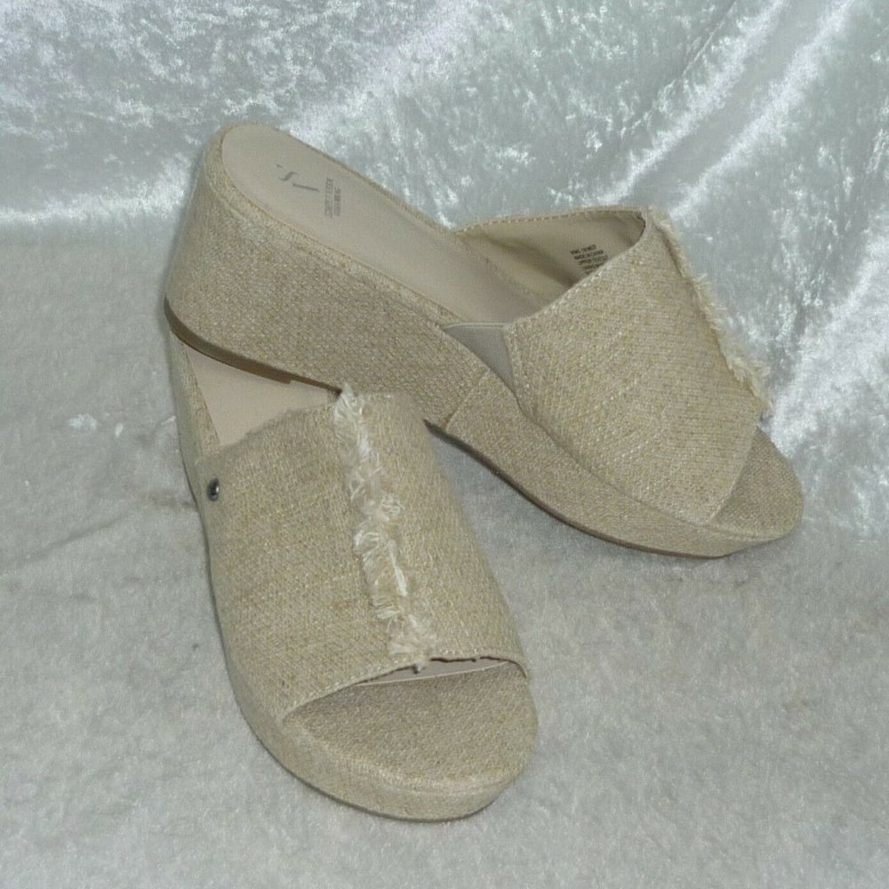 Simply Vera Wang Braeburn Womens Wedge Sandals 10 NEW